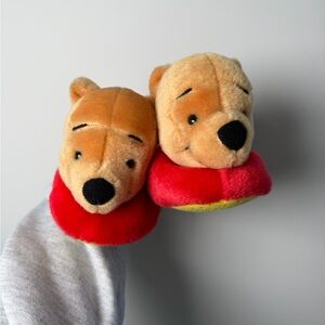 Vtg Winnie the Pooh 3D Slippers 5/6 Toddler